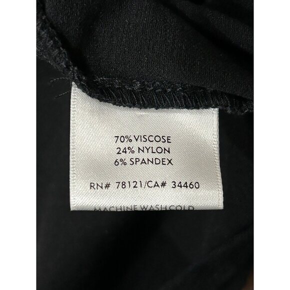 Eileen Fisher Black Ruched Lagenlook Grunge Punk Side Pocket Skirt Size Large - Picture 6 of 9